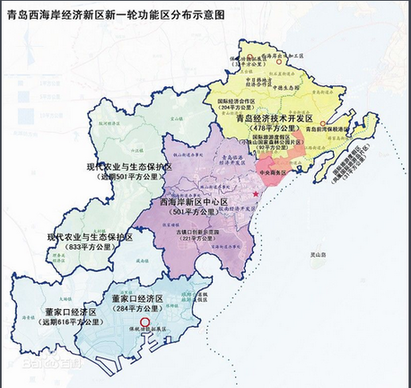 2020黄岛新区规划图图片