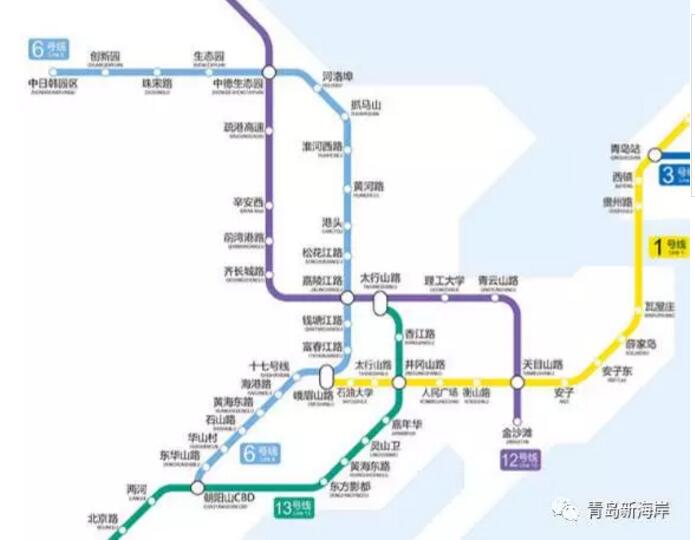 青岛市地铁6号线路图图片